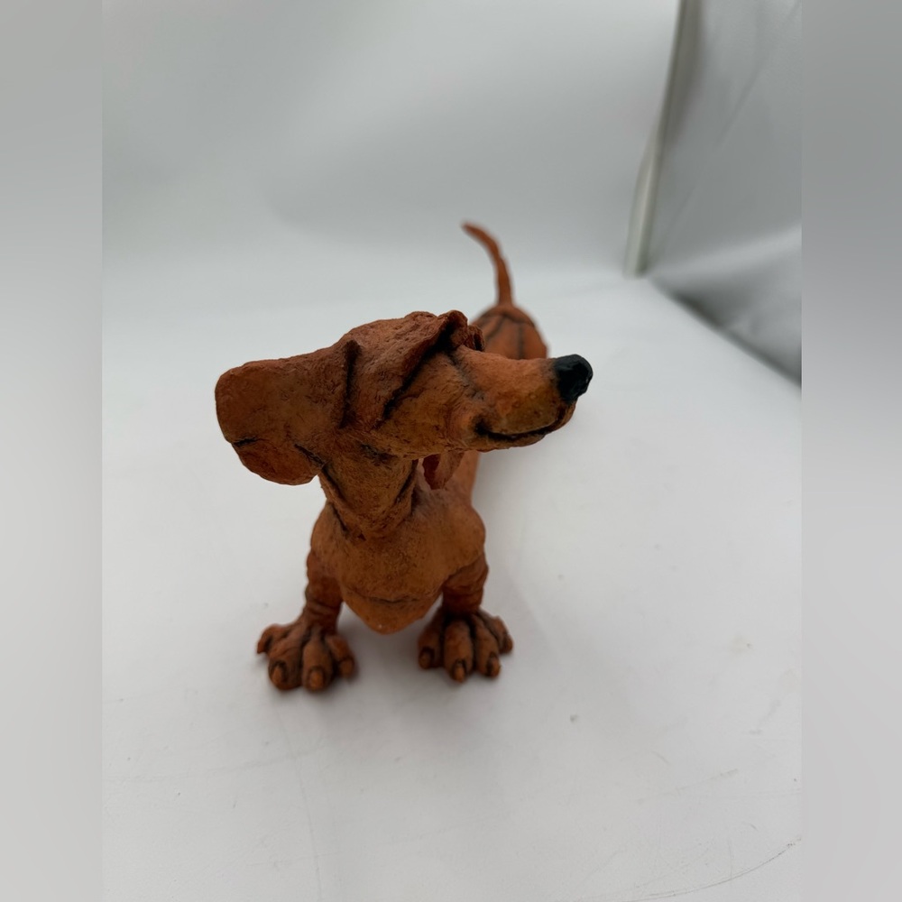 A Breed Apart Dachshund Dog Figurine Red Iggy Name Tag 2001 Country Artists Vtg. - Picture 10 of 10